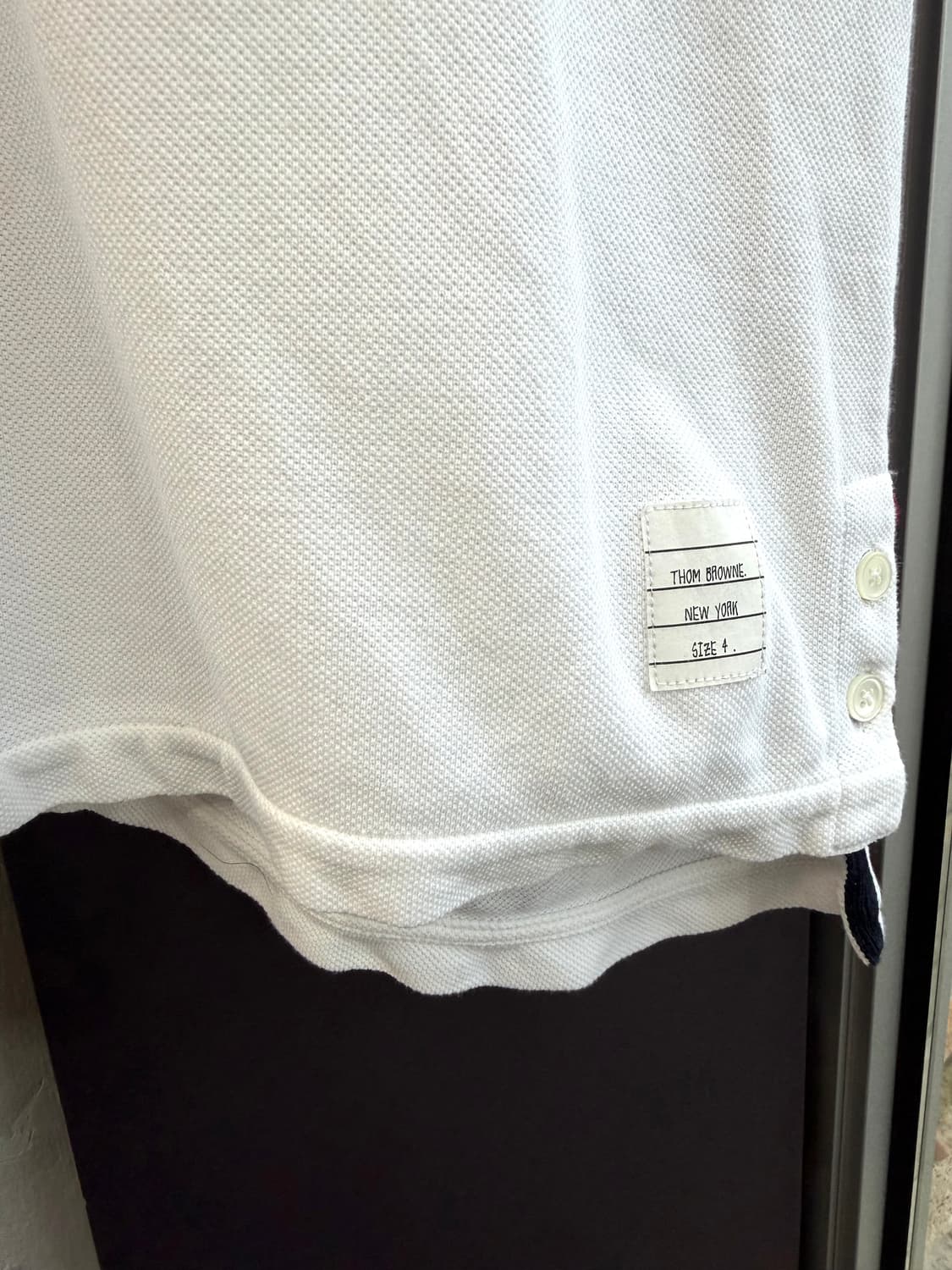 100~105/ 톰브라운 백삼선 코튼 반팔티 상품이미지5