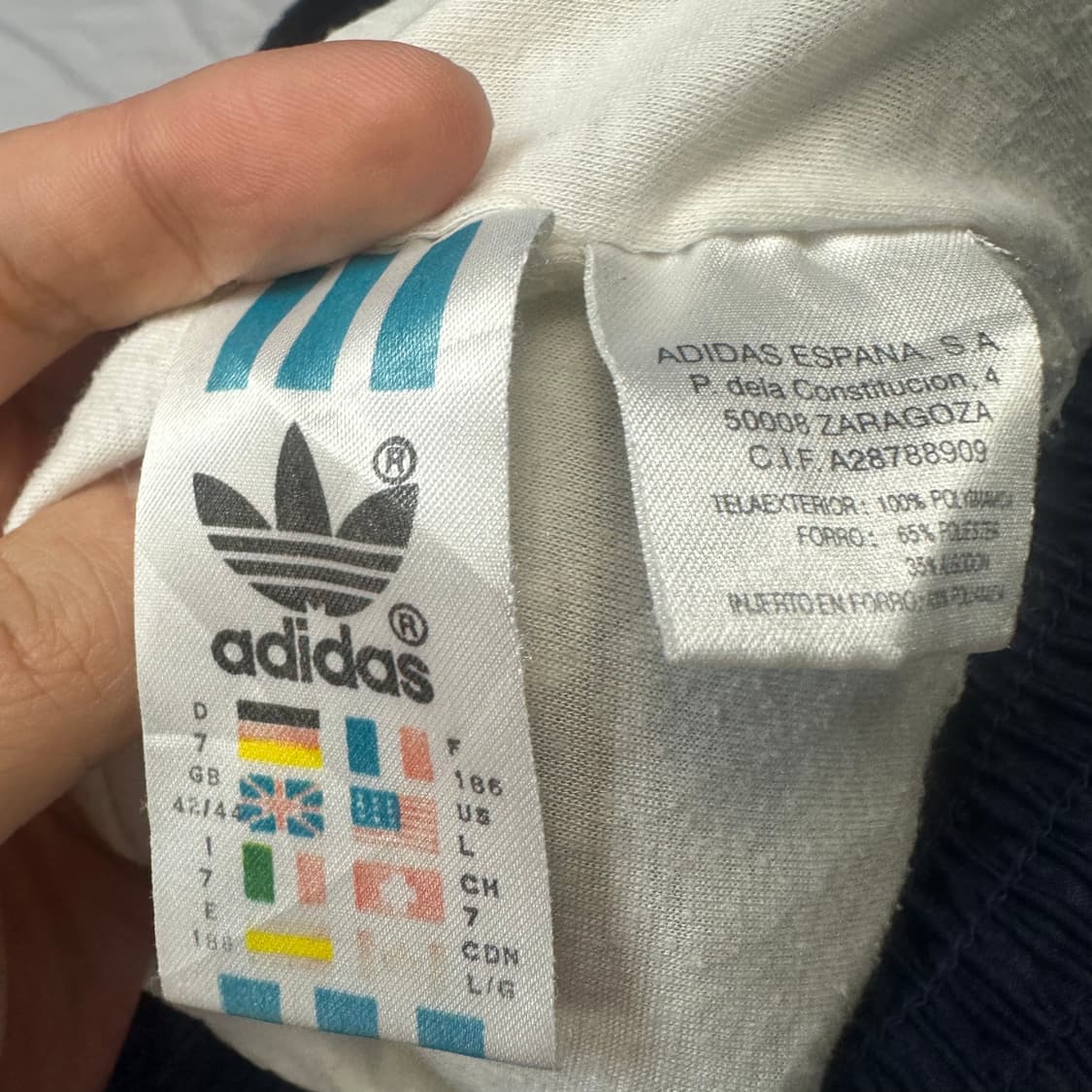 아디다스 90s 네이비바람막이 L 상품이미지3
