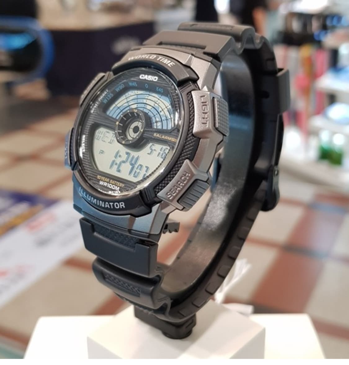 카시오 남송 우레탄 손목시계AE-1100W-1AVDF 판매 상품이미지5