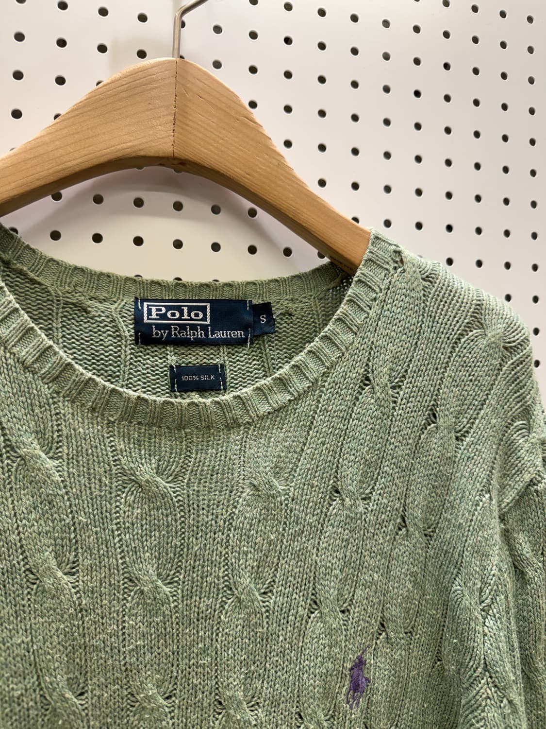 폴로 랄프로렌 퍼플 포니 케이블 니트 U270 상품이미지4