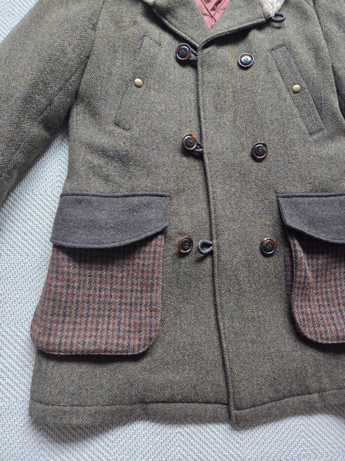 커스텀멜로우 헤링본 코트 100 상품이미지6