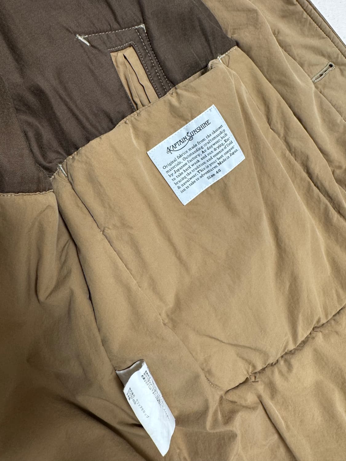 캡틴선샤인 패디드 트러블러 코트40 상품이미지4