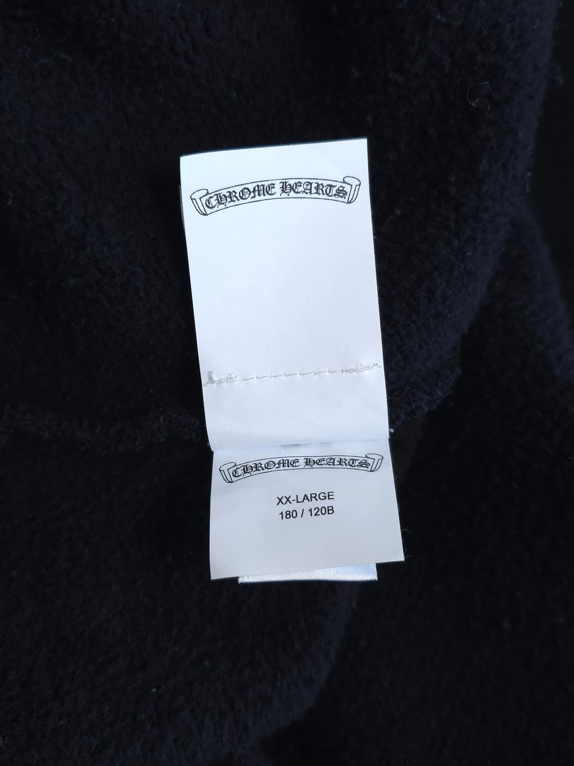 [XXL] 크롬하츠 레더패치 페이퍼잼 후드 블랙 상품이미지9