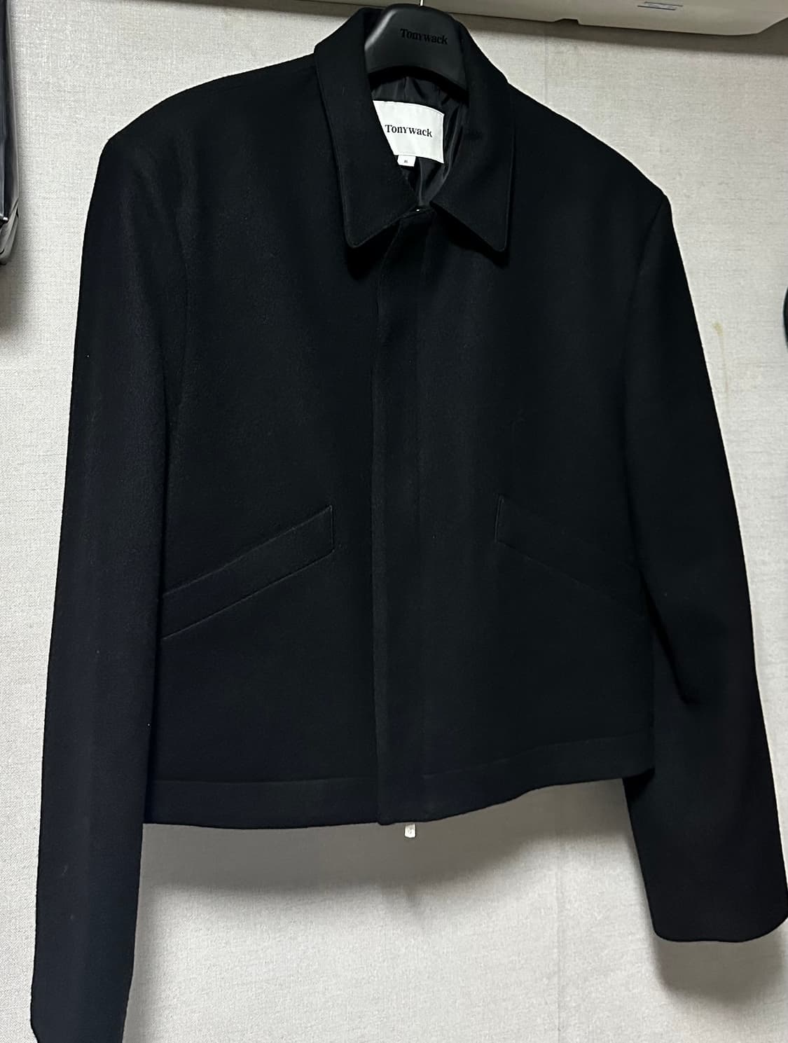 토니웩 / 버진울 크롭자켓 블랙 / XL 상품이미지2