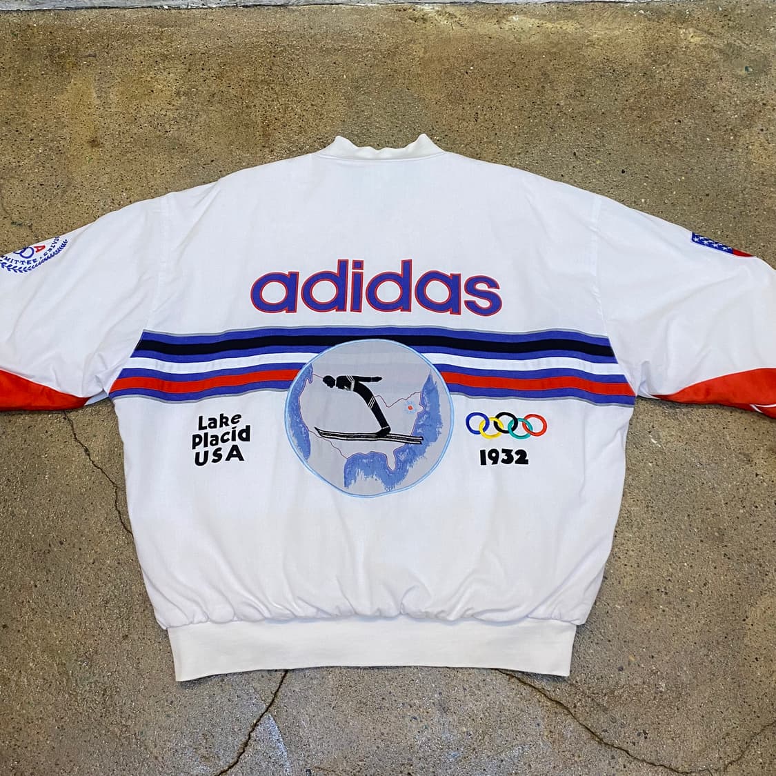 80s Made in USA 빈티지 아디다스 미국스키국대 올림픽 자켓 상품이미지2