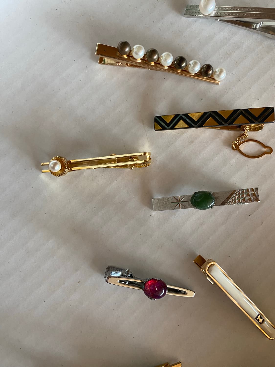 빈티지 진주 넥타이핀  일괄 상품이미지3