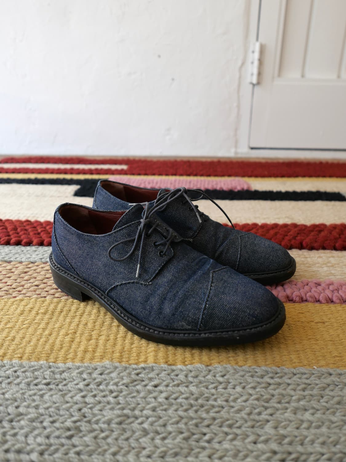 드리스 반 노튼 데님 더비 슈즈 상품이미지1