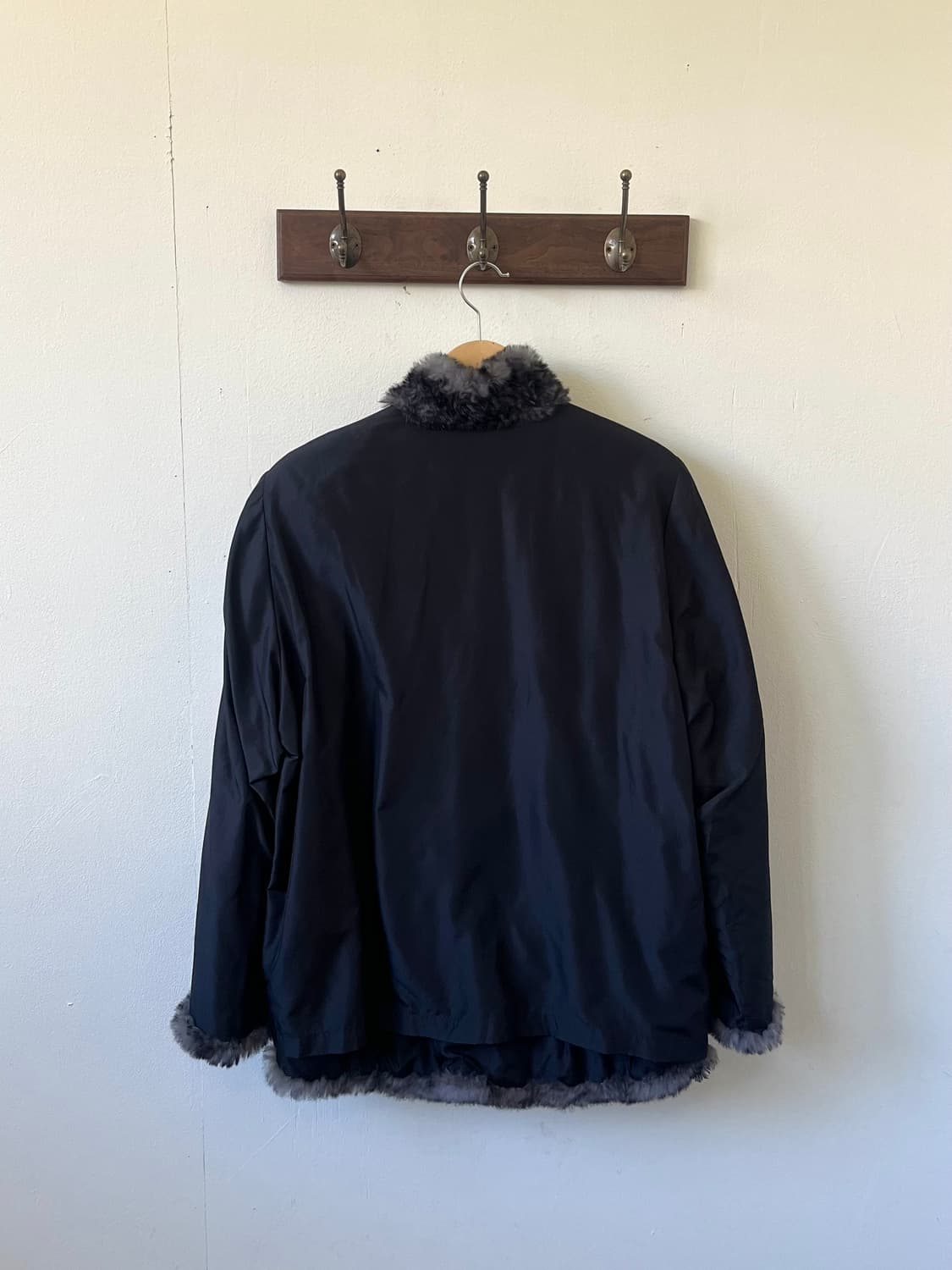 japan vtg 래빗 퍼 리버시블 자켓 상품이미지4