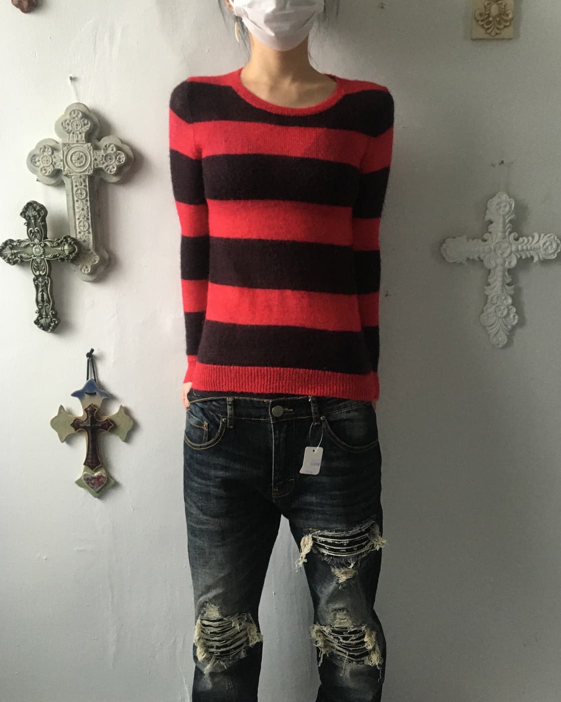 Stripe pattern knit 상품이미지1