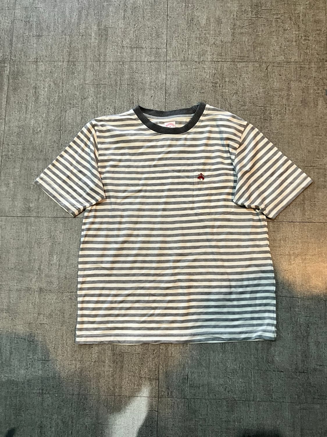 일본빈티지 Broors 올드스쿨아메카지 스트라이프 반팔티셔츠 상품이미지1