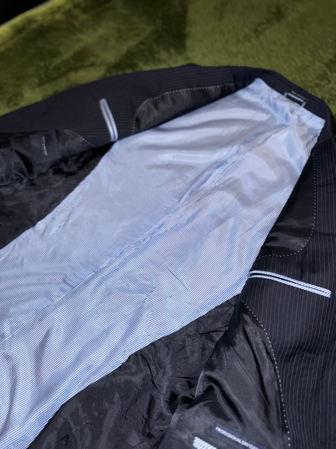 [40R] 타미힐피거 USA 클래식 핏 스트라이프 블레이저 자켓 네이비 상품이미지5