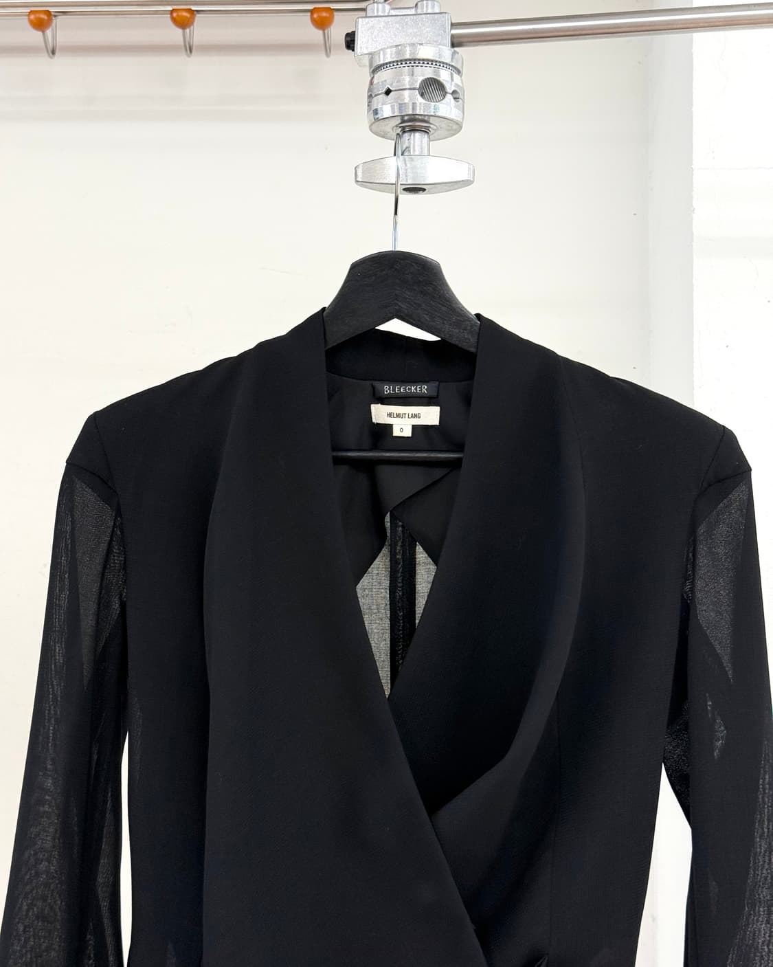 헬무트랭 블랙 랩 시어 슬리브 자켓 상품이미지2