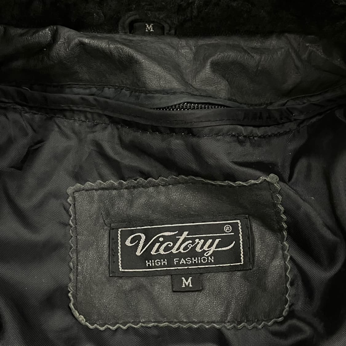 [정품/M] Victory 빅토리 빈티지 가죽 레더 자켓 b17 상품이미지5