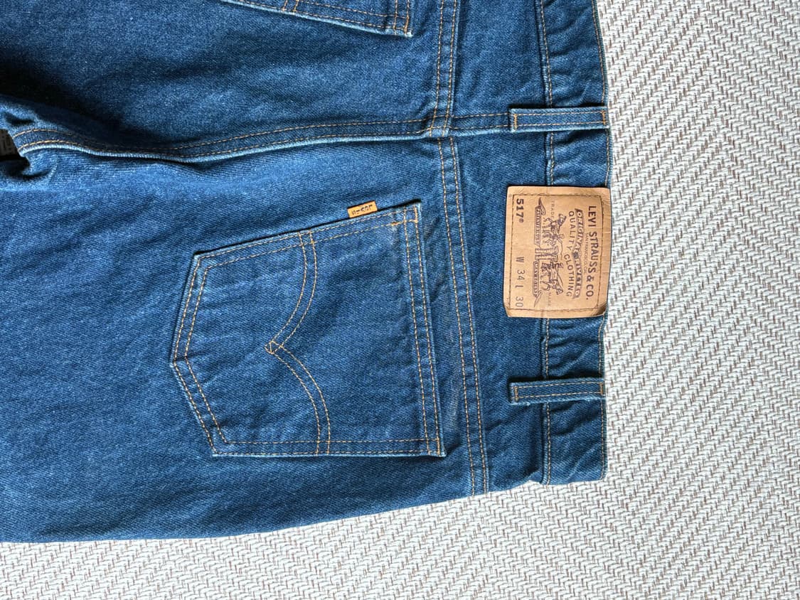 빈티지 리바이스 오렌지탭 517 진청 상품이미지8