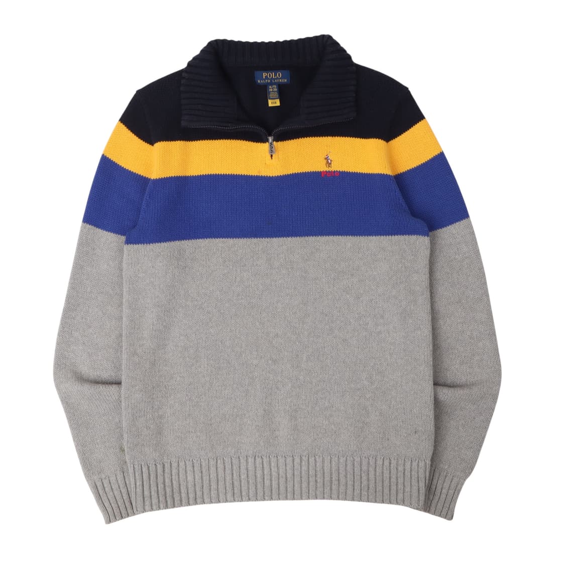 폴로 랄프로렌 컬러블록 하프집업 니트 상품이미지1