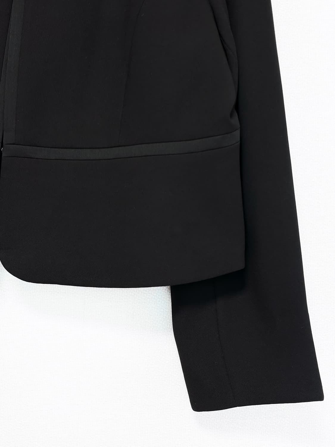 Collarless Blazer - Black 상품이미지7