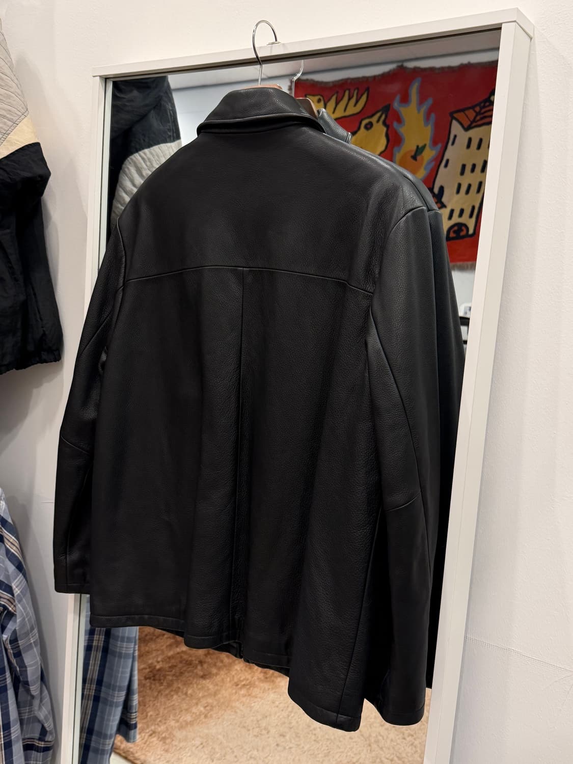 00s Levis 리바이스 레드탭 카우하이드 레더 자켓 상품이미지6