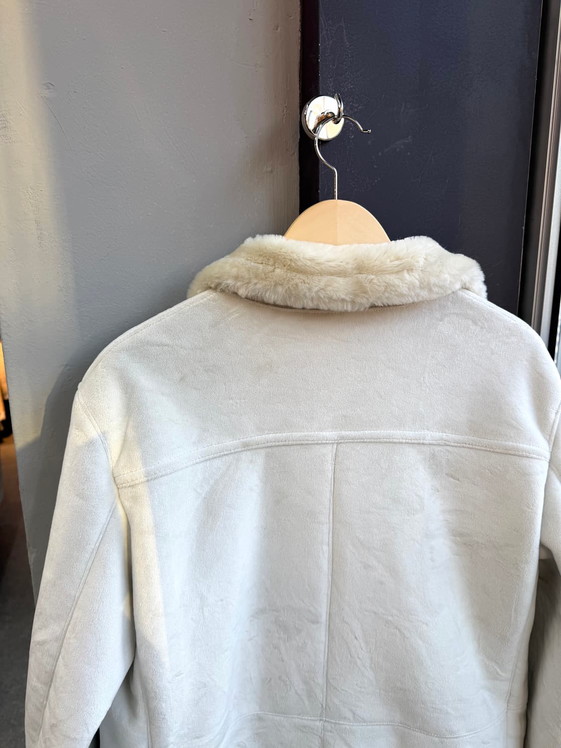 L/ 버버리 블랙라벨 쉐르파 무스탕 코트 상품이미지8