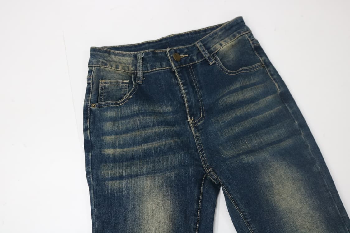 Sanye 빈티지 워싱  부츠컷 데님 팬츠 상품이미지3