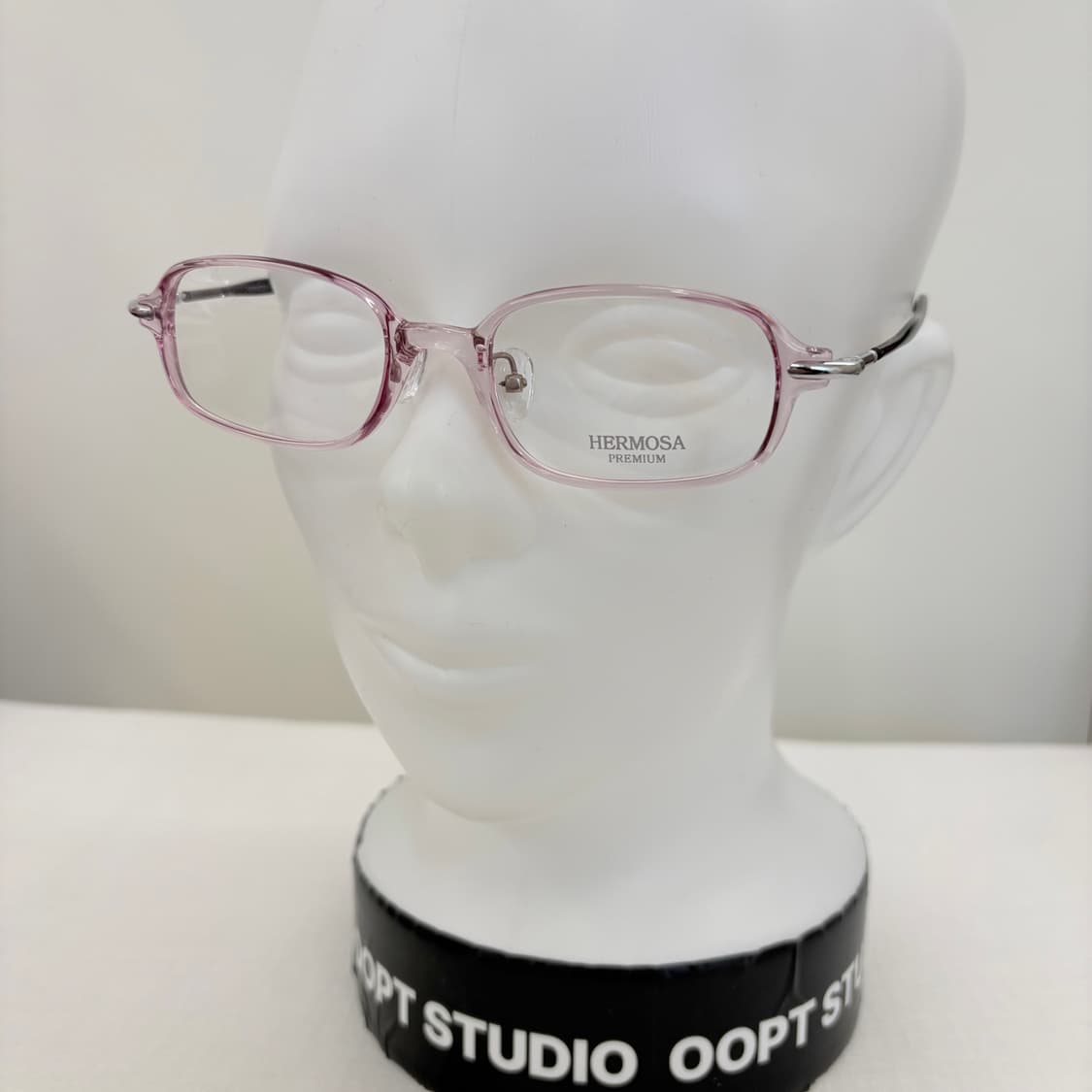 HERMOSA 핑크클리어 스퀘어 뿔테 상품이미지5