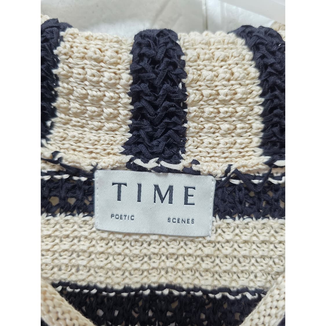 택포)22s TIME 스트라이프 니트 Free 상품이미지2