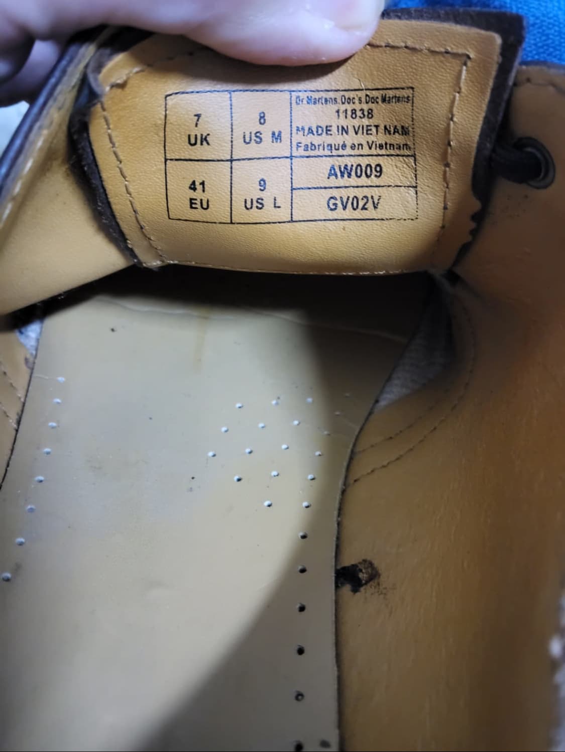 [260] 닥터마틴 1461 크레이지 호스 UK 7 260 상품이미지2