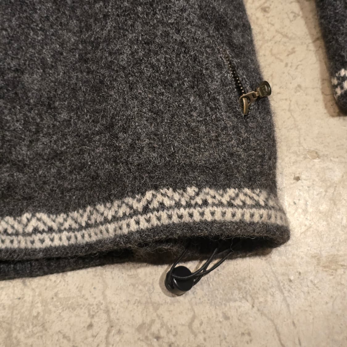 90s 노르웨이 울100 노르딕하프집업 스웨터 MADE IN NORWAY 상품이미지5