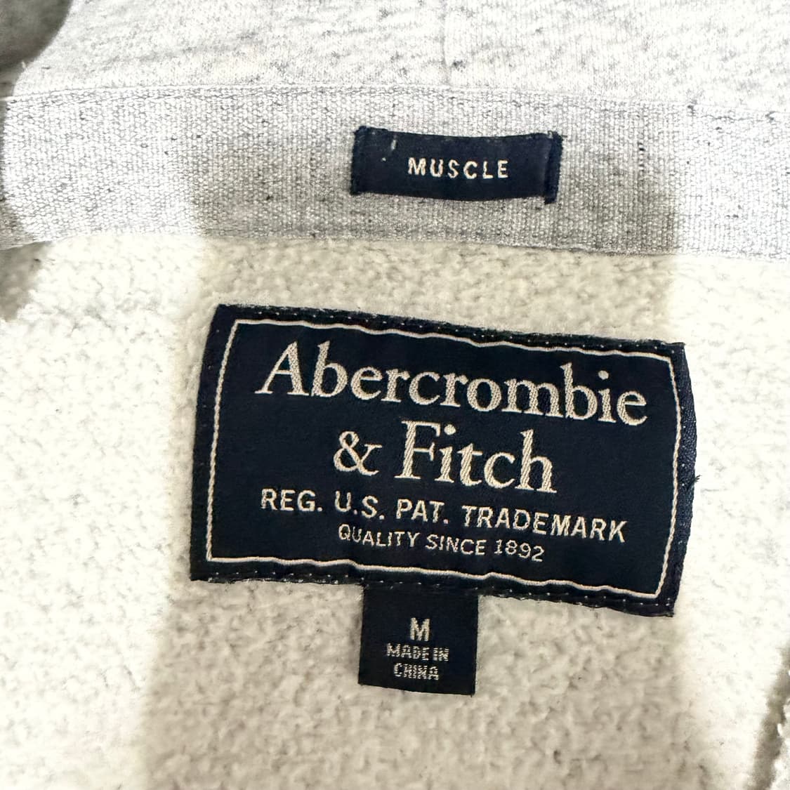 아베크롬비 그레이 후드집업 m 상품이미지3
