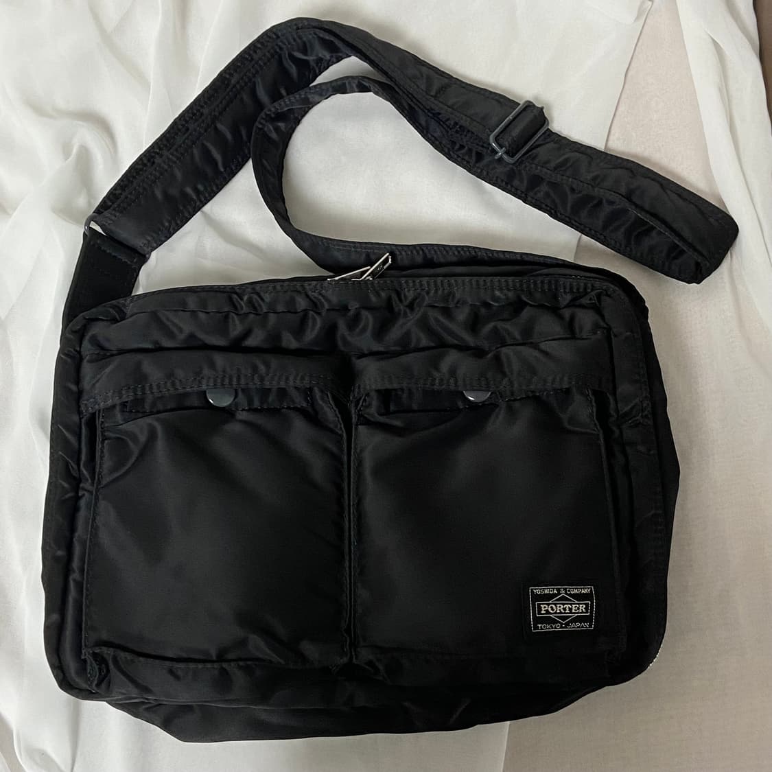 초미품)PORTER 포터 탱커 숄더백 L 블랙 상품이미지1