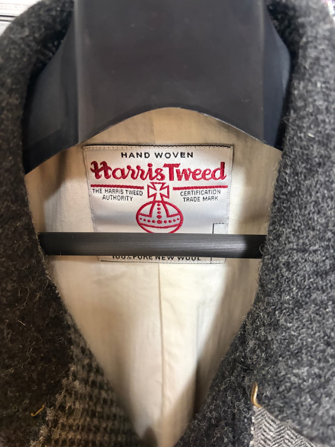 (L)빔즈 플러스 해리스 트위드 코트 그레이  상품이미지2