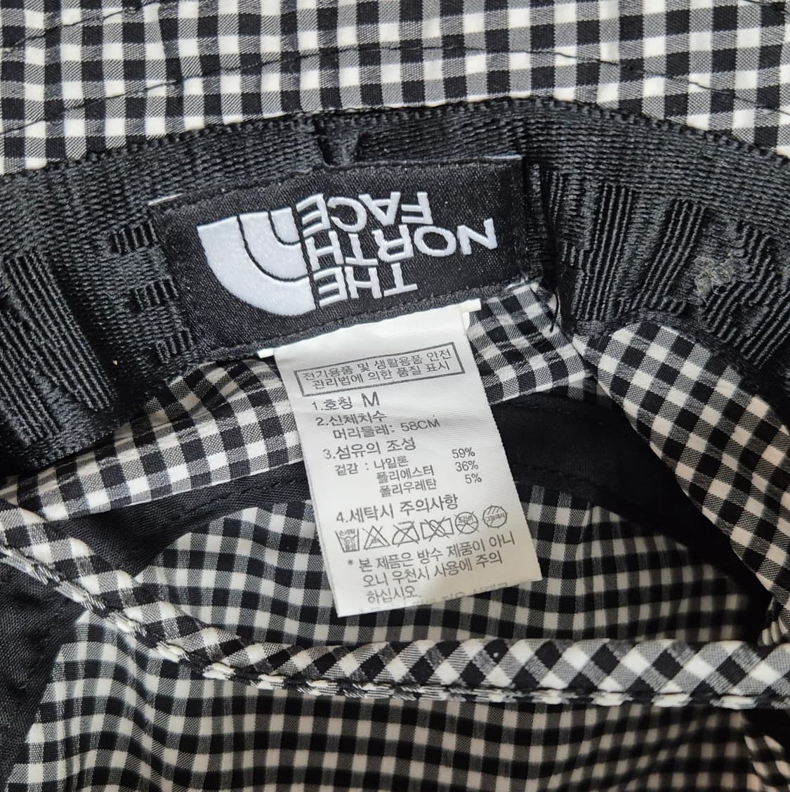 (새상품급) 노스페이스 체크 버킷햇 상품이미지3