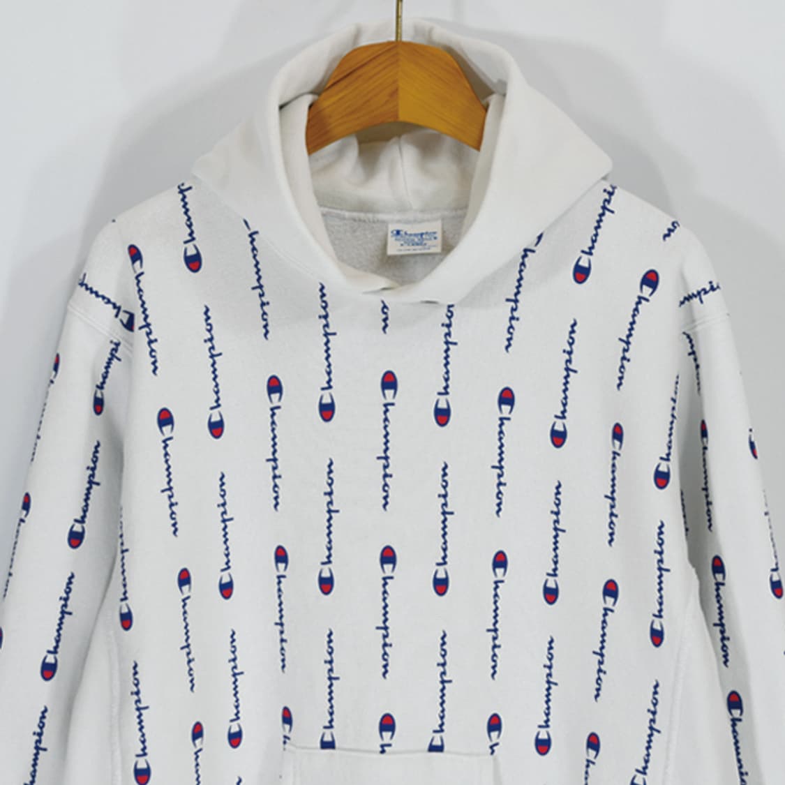 Champion reverse weave warmup 풀오버후드스웻셔츠 상품이미지3