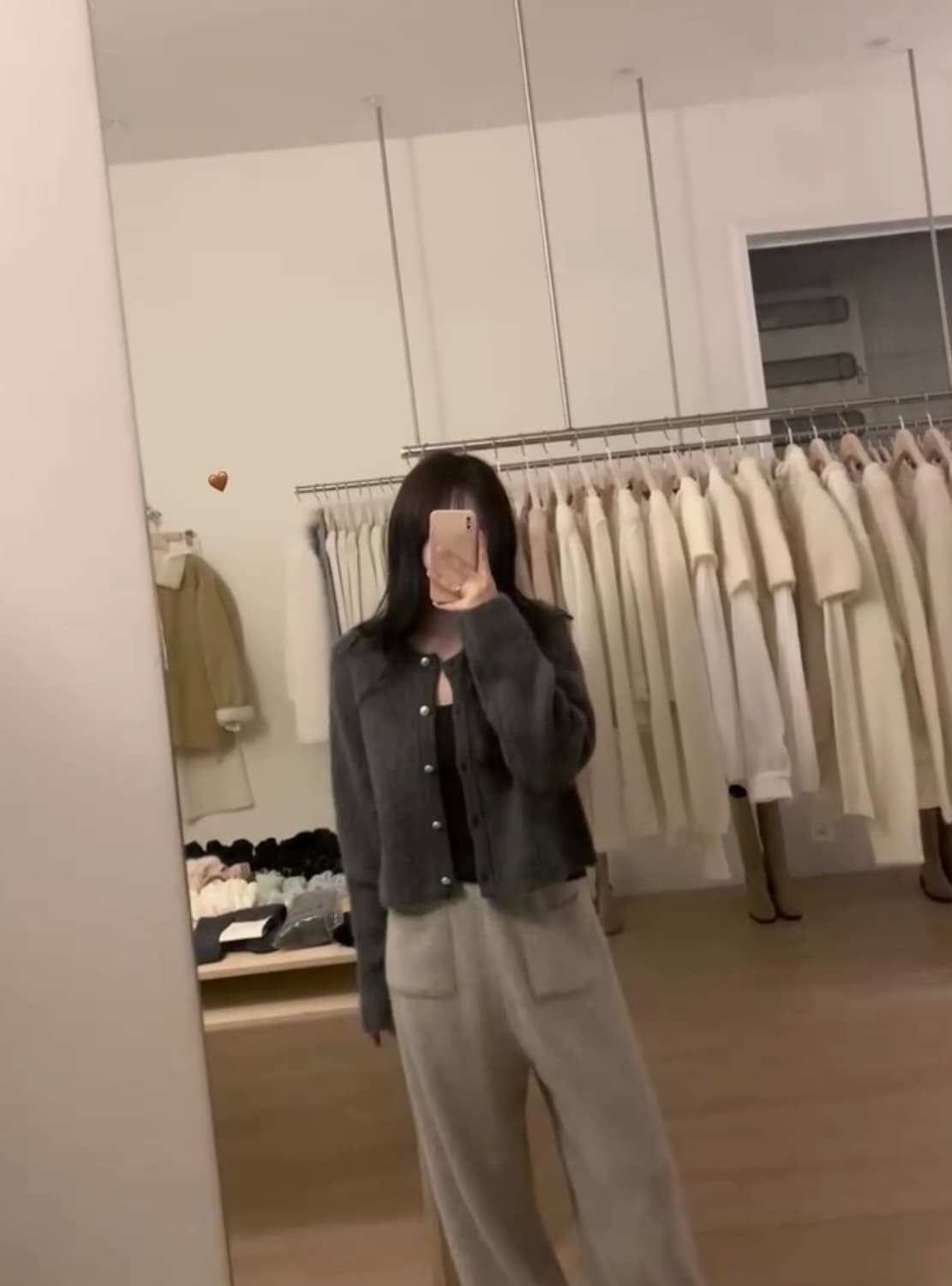 (새상품)누아누아 프리미엄 보들 라쿤 니트팬츠 상품이미지4