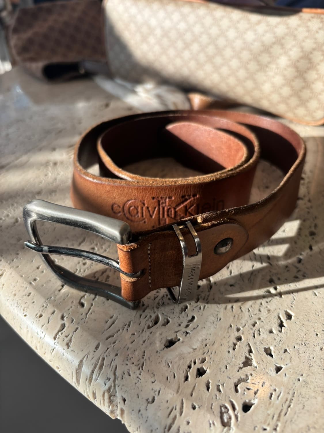 Vintage Calvin Klein Leather Belt 상품이미지1