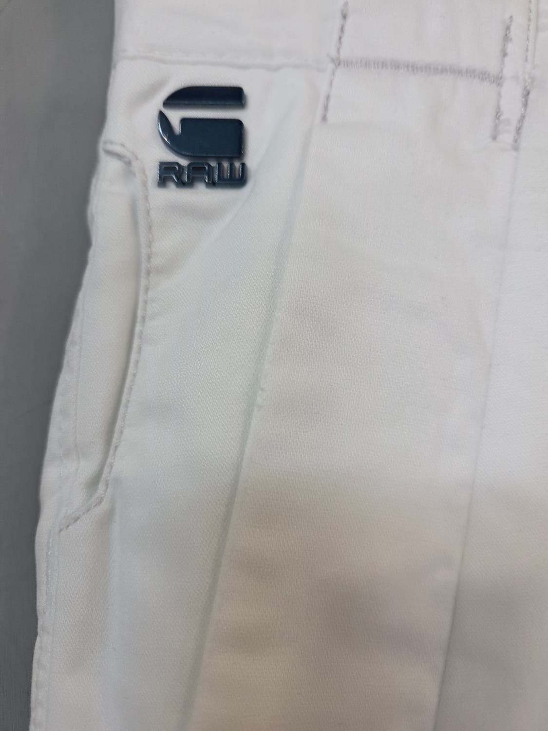 G-Star RAW 화이트 면바지(W33/L32)얇음 상품이미지3