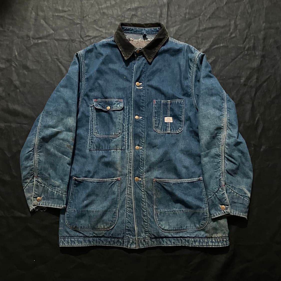 🇺🇸 60s USA 시어스 Sears 데님 초어 코트 자켓 상품이미지1