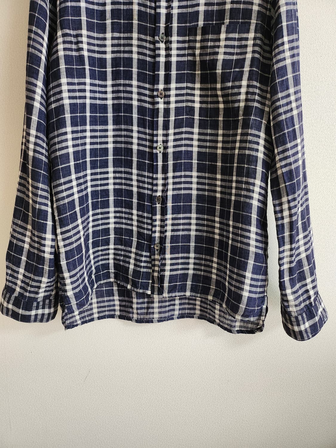 DKNY 린넨체크셔츠 (S 상품이미지4