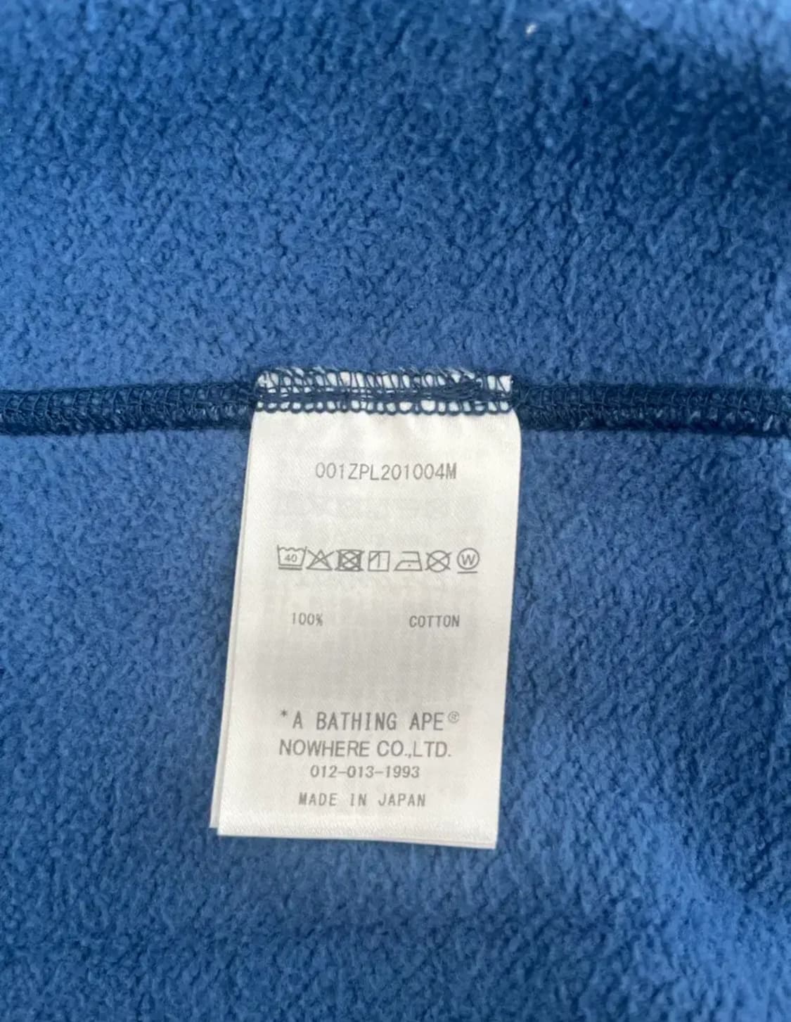 베이프 샤크 후드집업 블루 상품이미지5