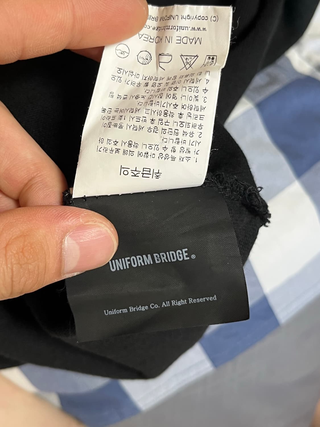 유니폼브릿지 블랙 긴팔 티셔츠 XL 상품이미지7
