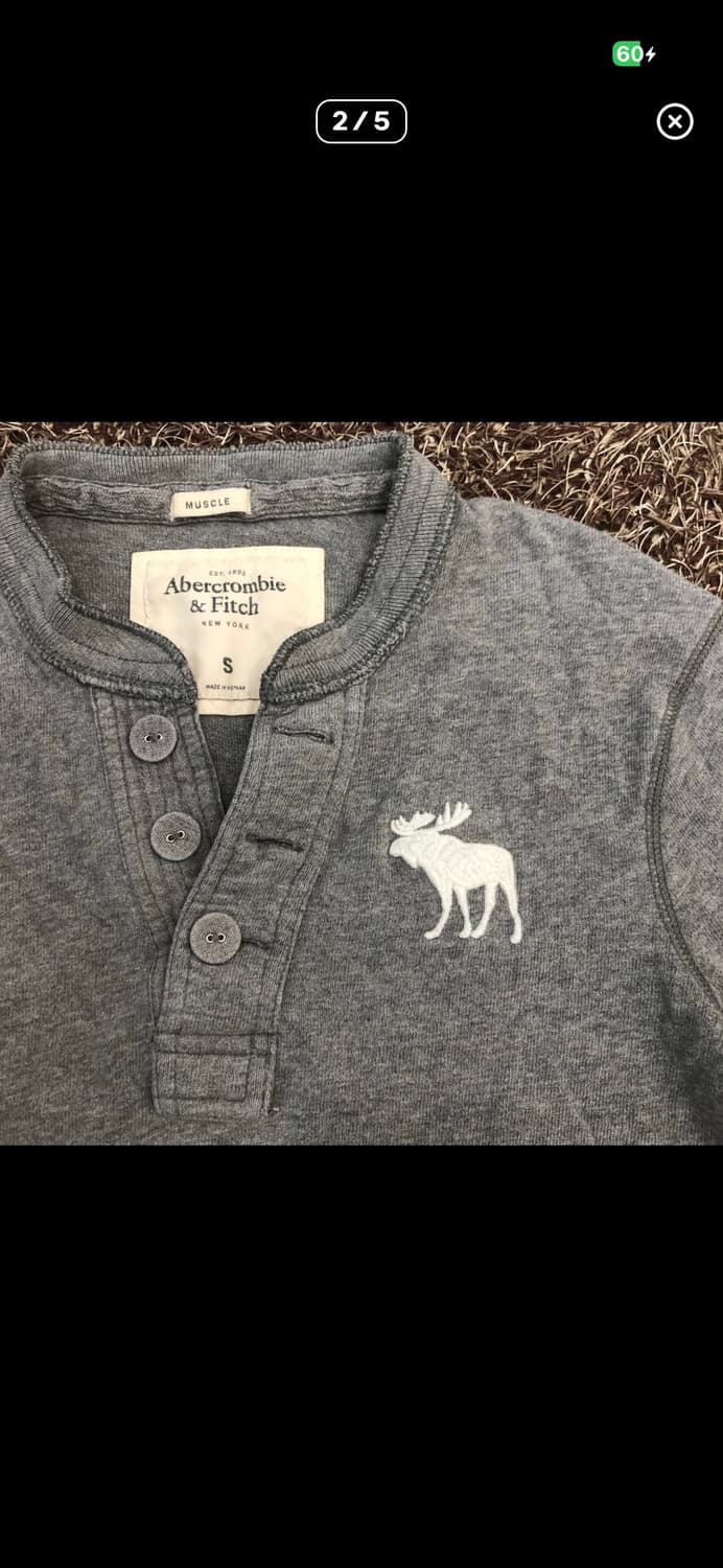 아베크롬비 헨리넥 반팔 티셔츠 상품이미지2