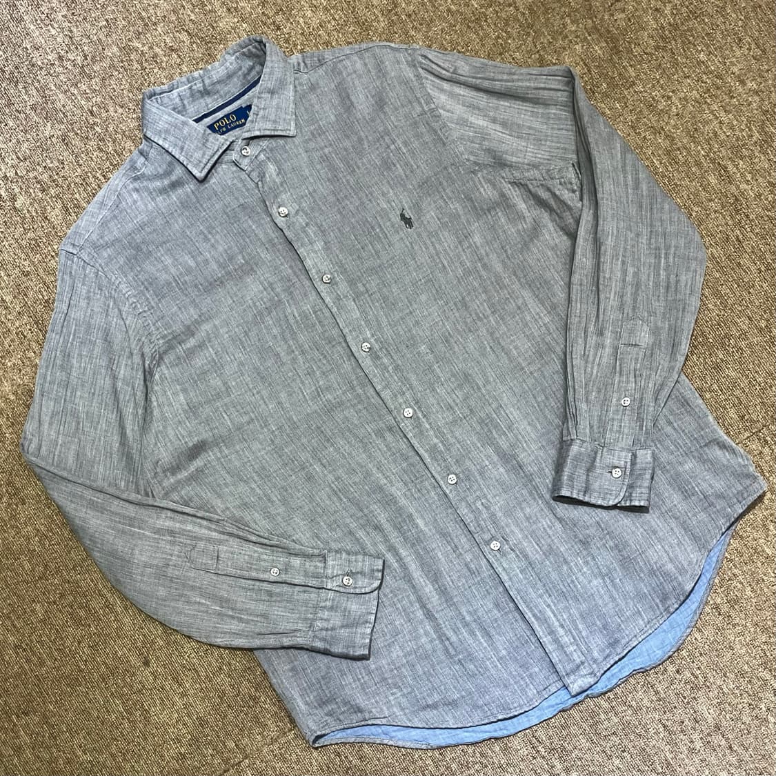 (L) POLO 폴로 랄프로렌 솔리드 셔츠  상품이미지1