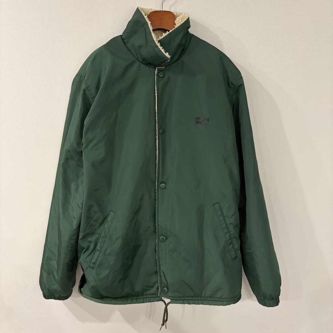 Levi's 리바이스 그린 코치 자켓 쉐르파 칼라 M 상품이미지1