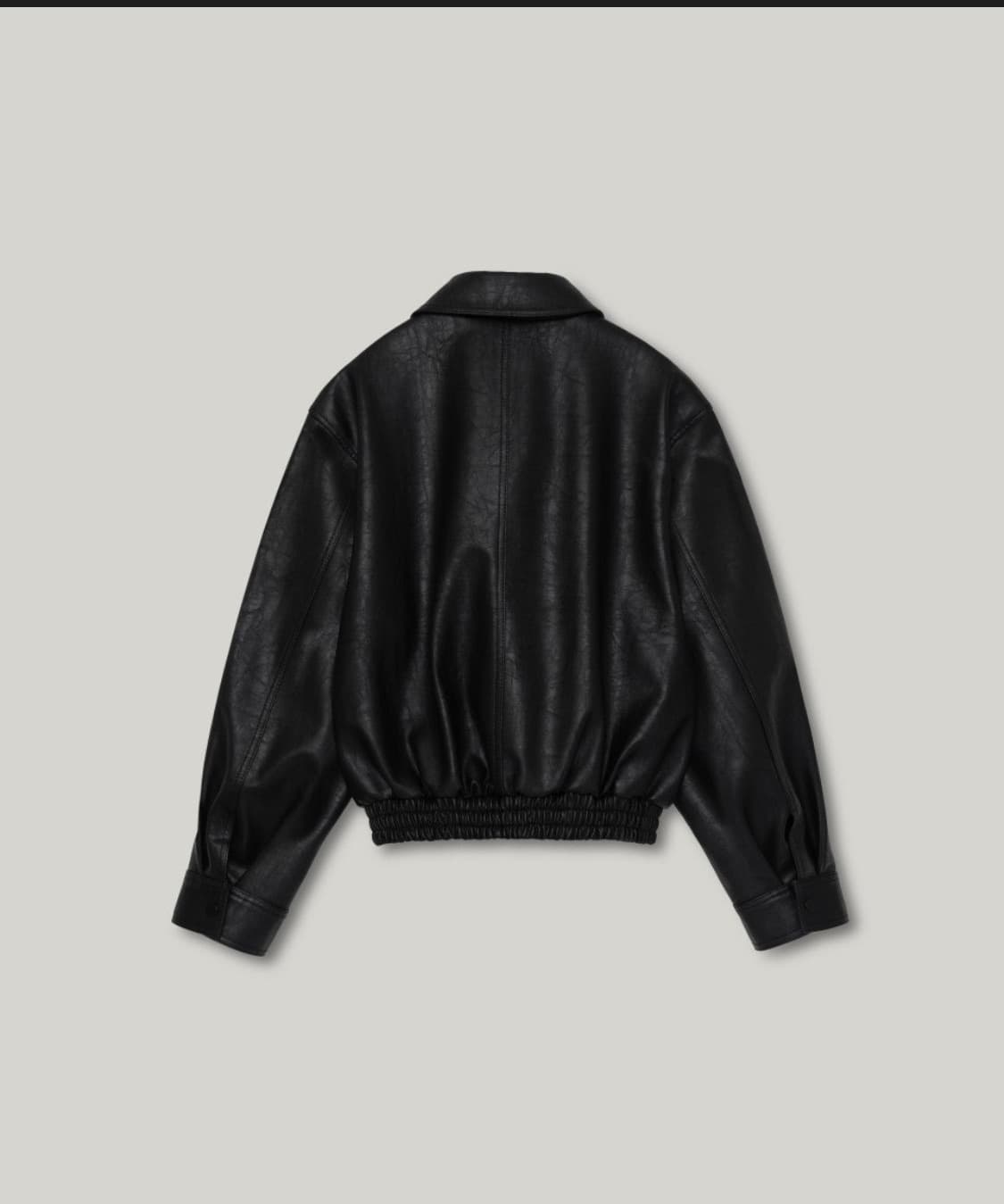 아카이브 제이투유 레더 블루종 자켓(black) 상품이미지2