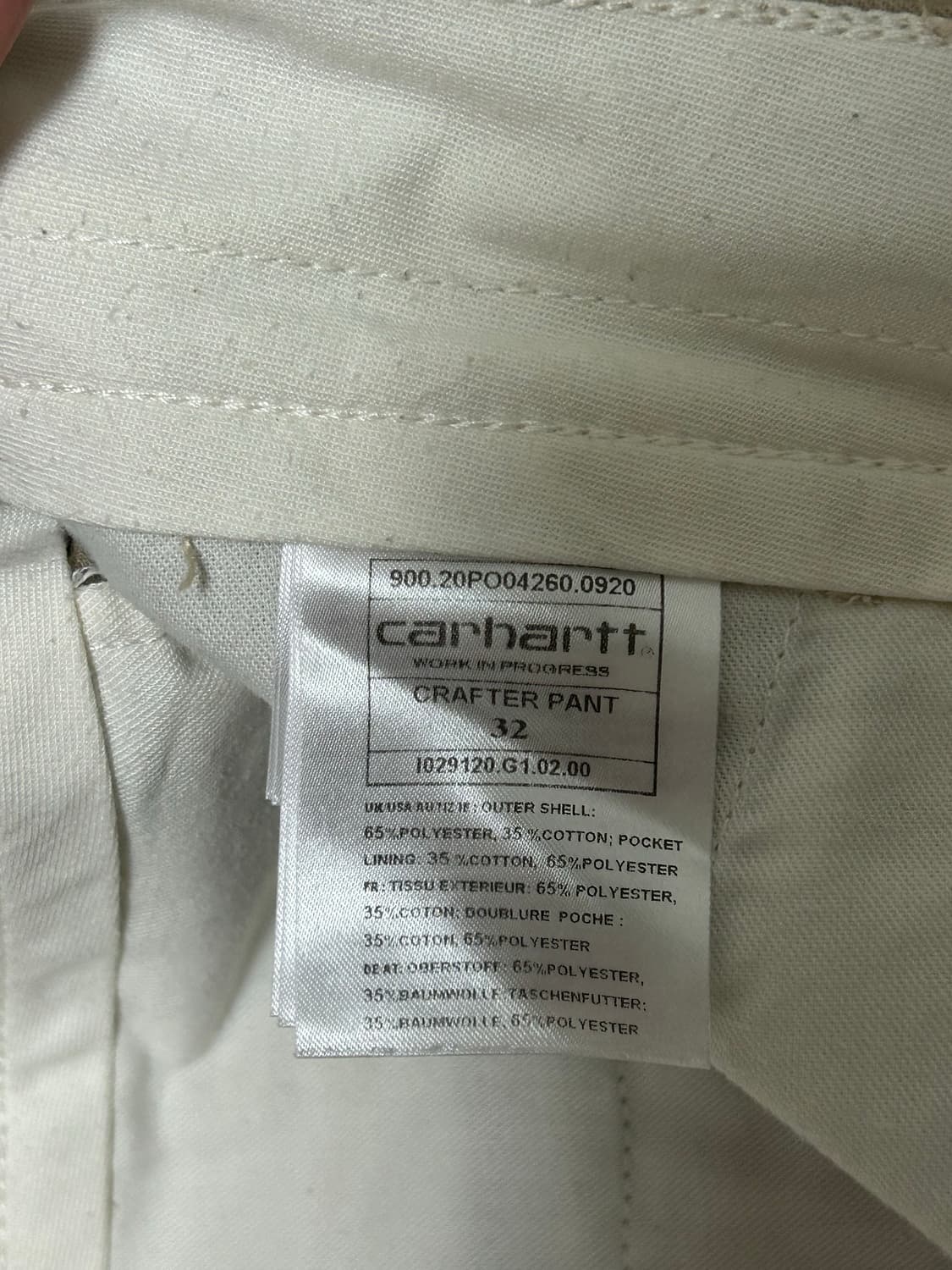 칼하트 carhartt wip crafter pant 32 상품이미지4