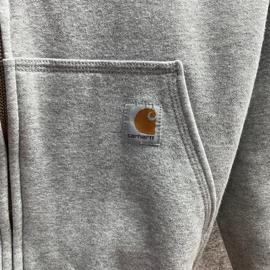 칼하트 그레이 코튼 오리지널핏 후드집업 B4121 상품이미지3