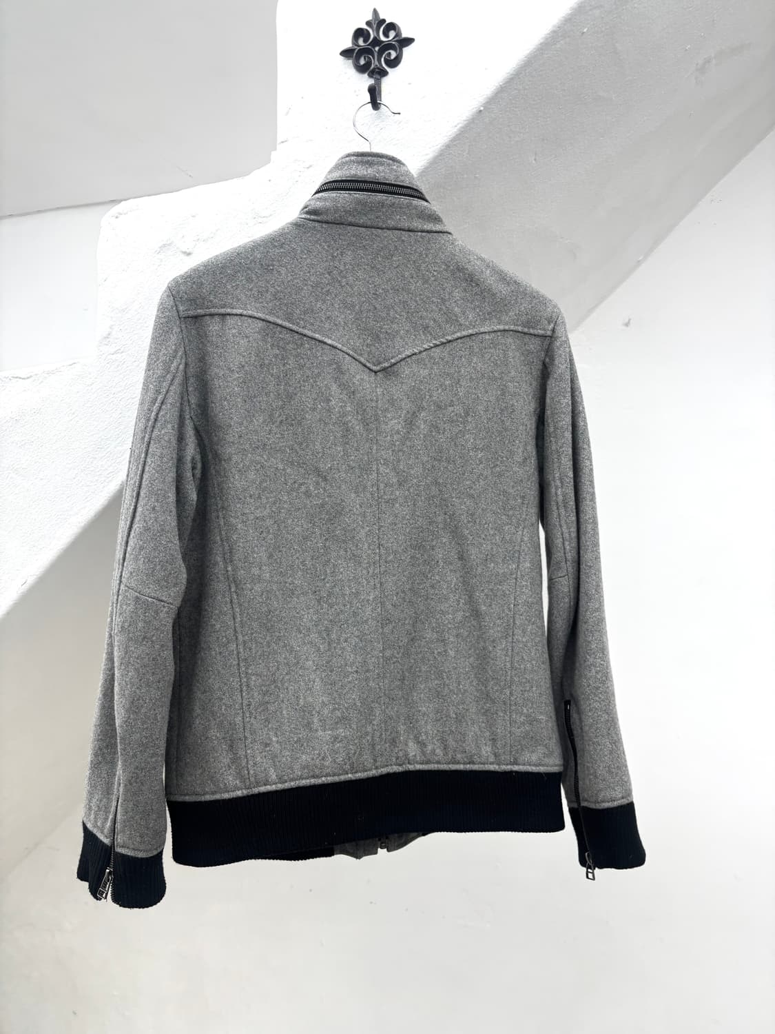 Semantic design gray gimmick jacket    상품이미지6