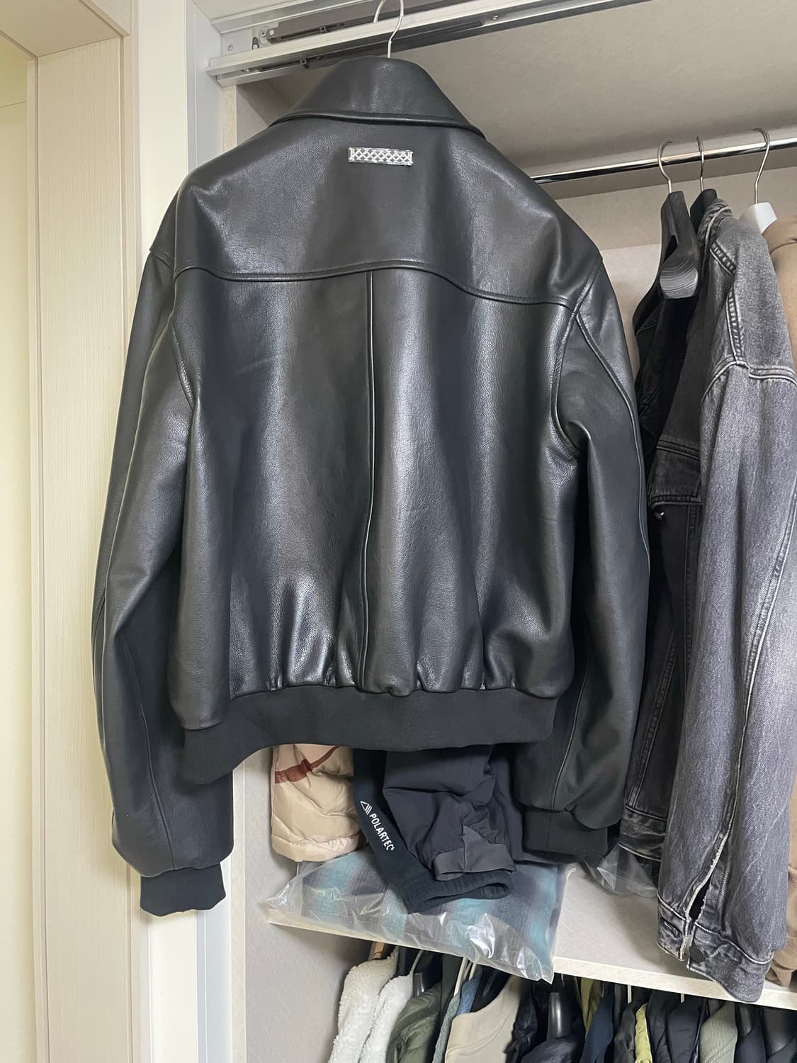 준느 26ss J40 레더자켓 블랙 L 상품이미지2