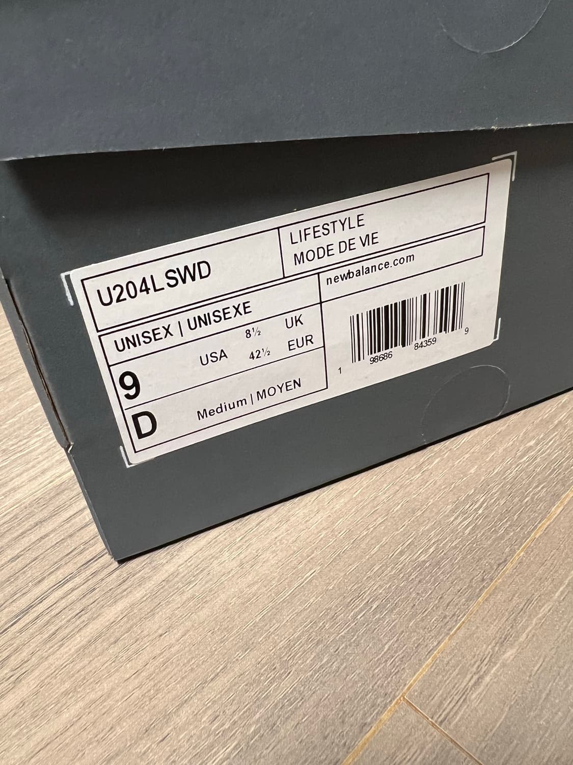 [새상품] 뉴발란스 U204LSWD 270 사이즈 상품이미지3