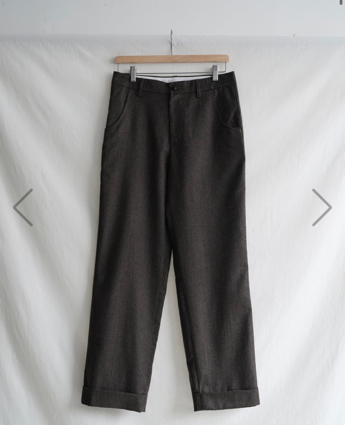 [1] 씨솔트 스트라이프 울 팬츠 상품이미지1