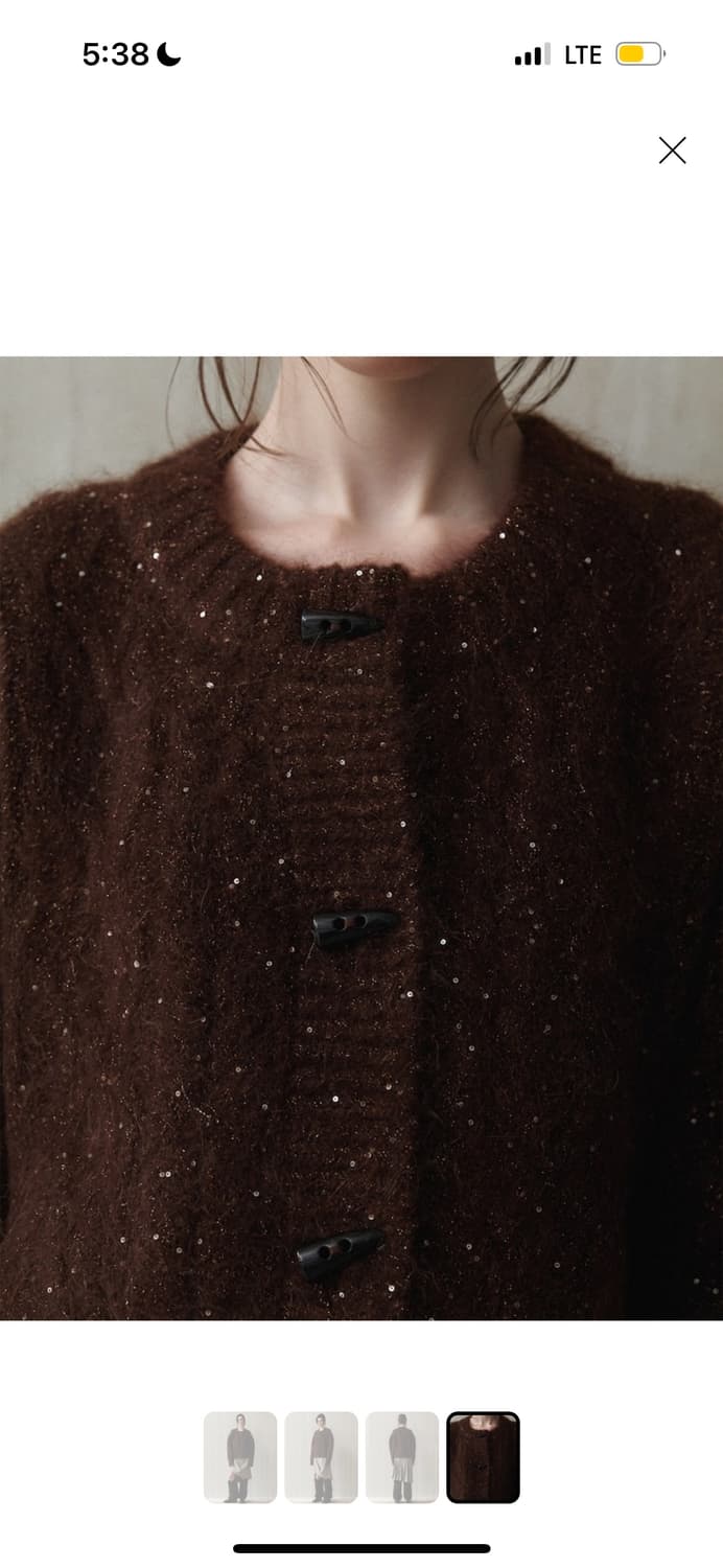 Epingler spangle cardigan M 상품이미지2